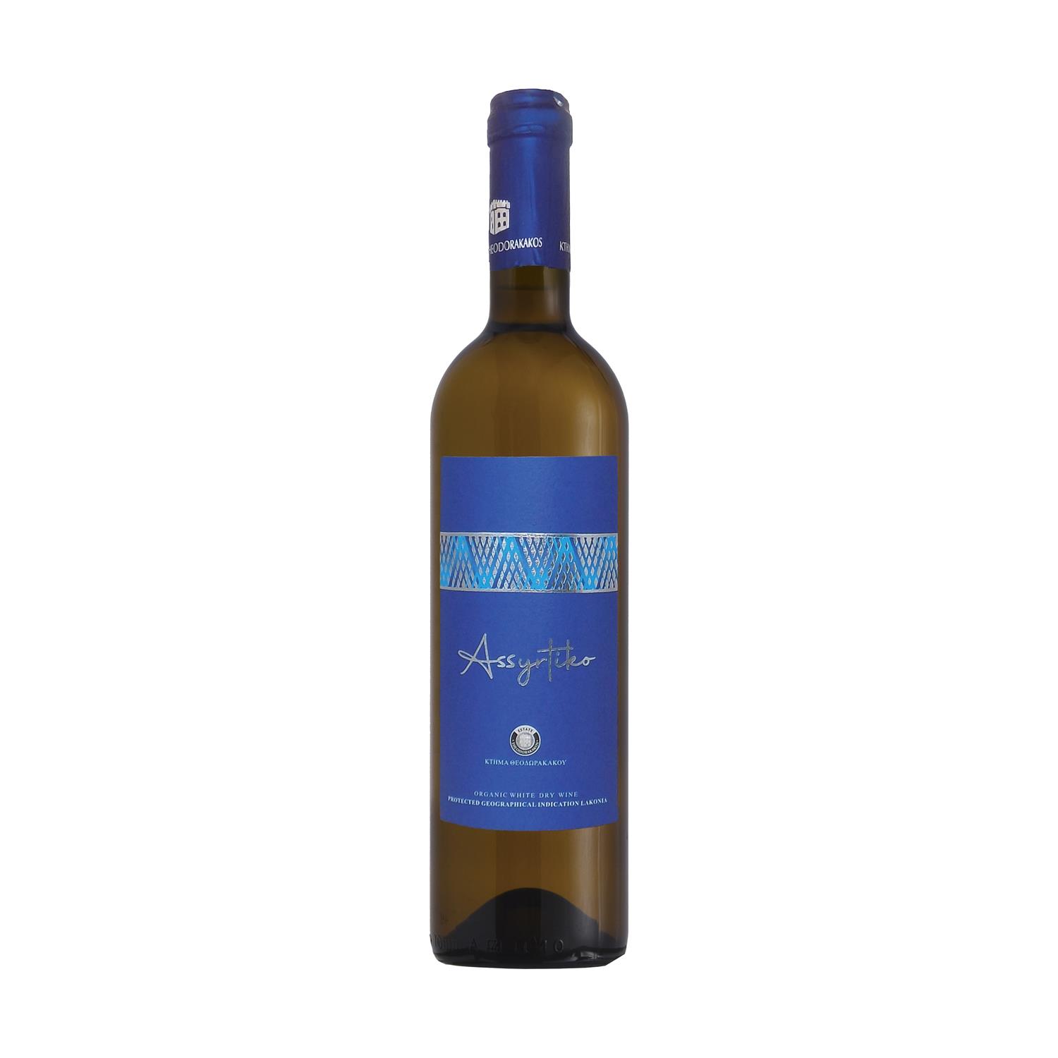Estate Theodorakakos - Assyrtiko - Organic White Dry Wine P.G.I.,750ml