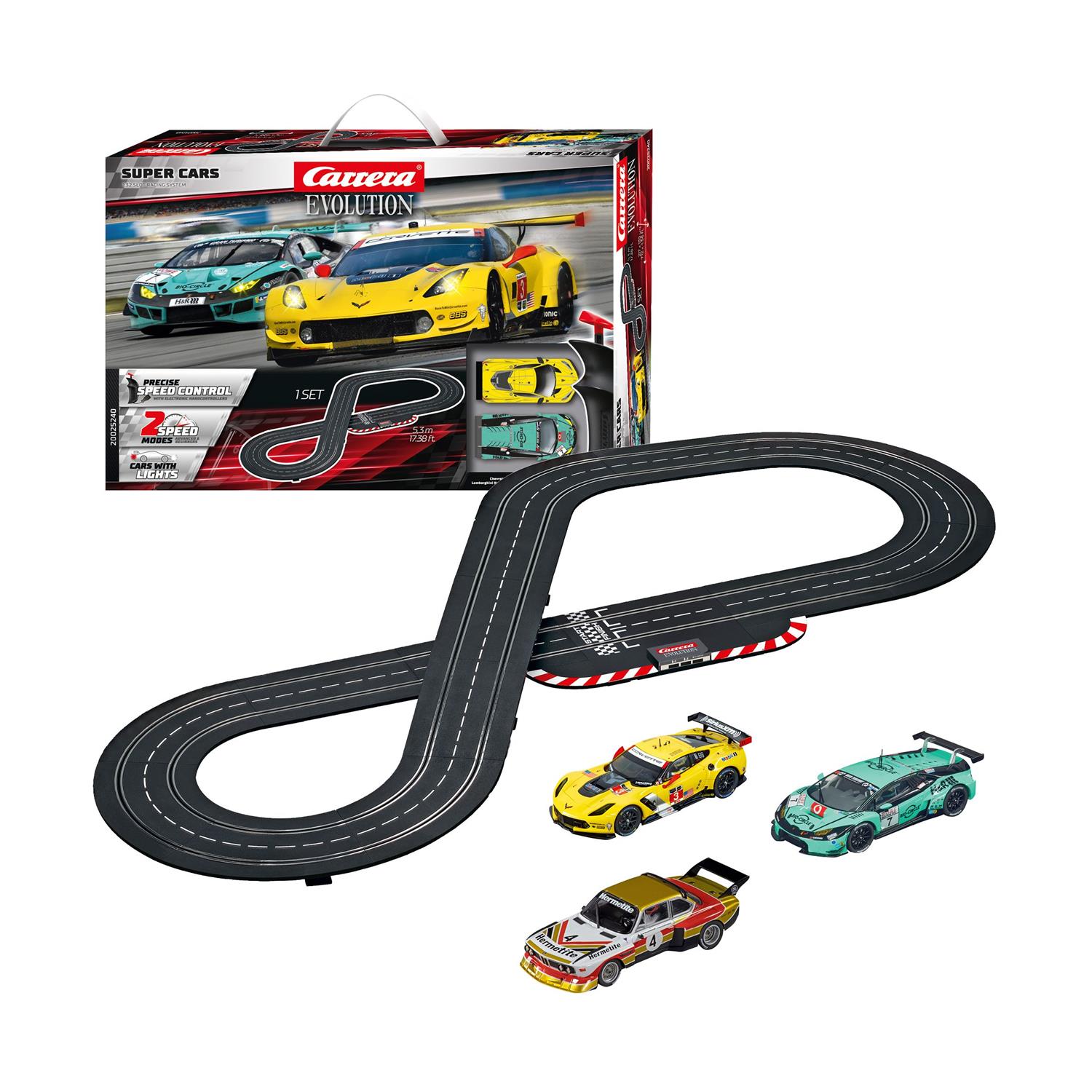 Carrera Slot Evolution Set - Super Cars - 1:32 (2025240)