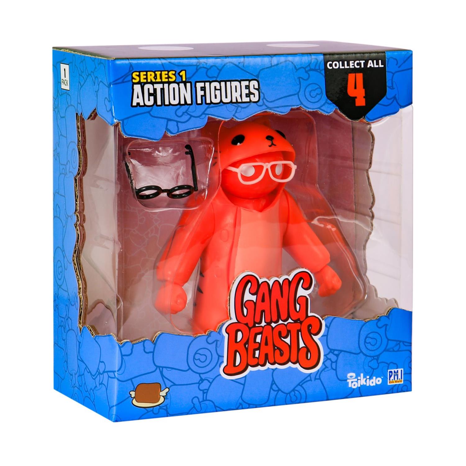 P.M.I. Gang Beasts Action Figures 11.5cm - 1 Pack (S1) (Random) (GB6000)