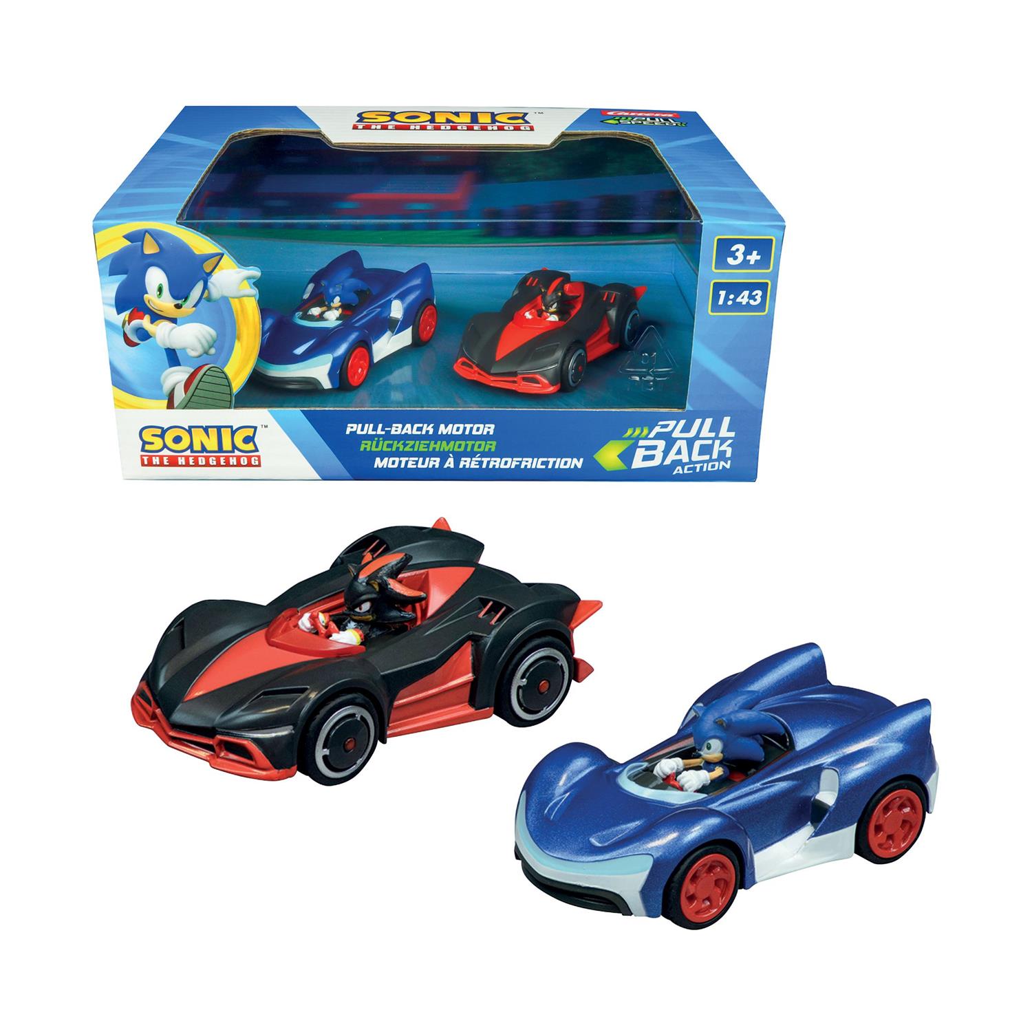 Carrera Pull Speed: Team Sonic Racing - Sonic vs. Shadow Twinpack - 1:43 (15813023)