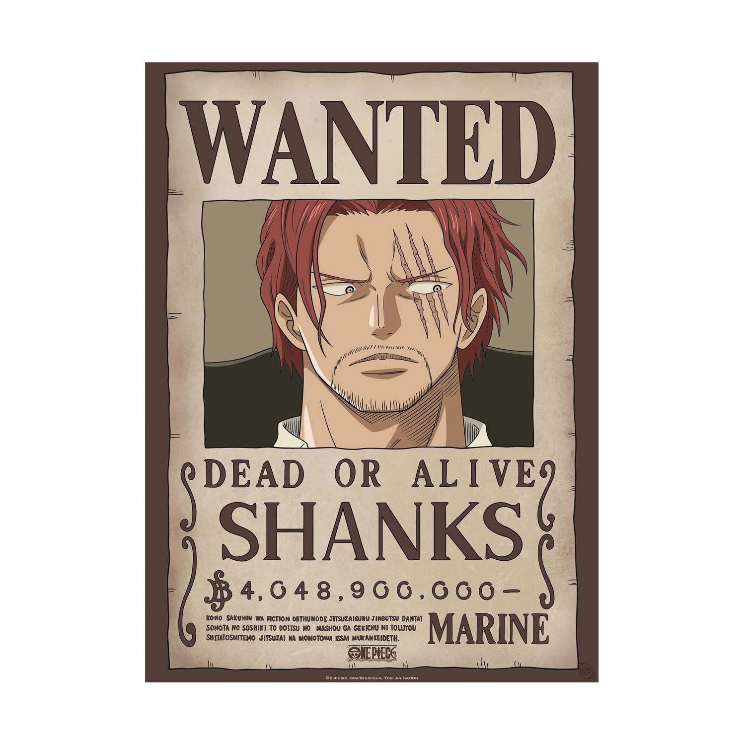Abysse One Piece - Wanted Shanks Poster Chibi (52x38cm) (GBYDCO261)