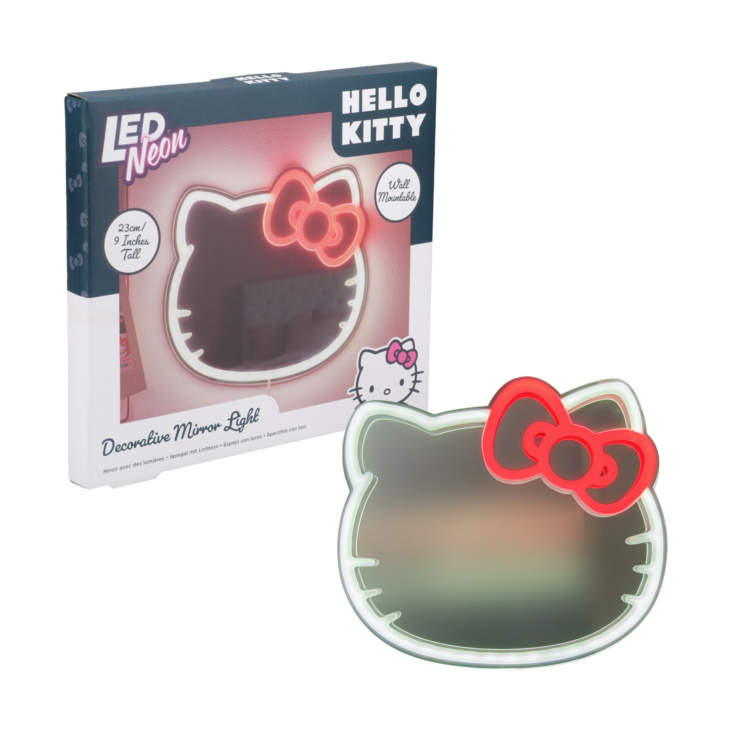 Paladone: Hello Kitty Wall Mountable LED Neon Mirror (PP14620HKVN)
