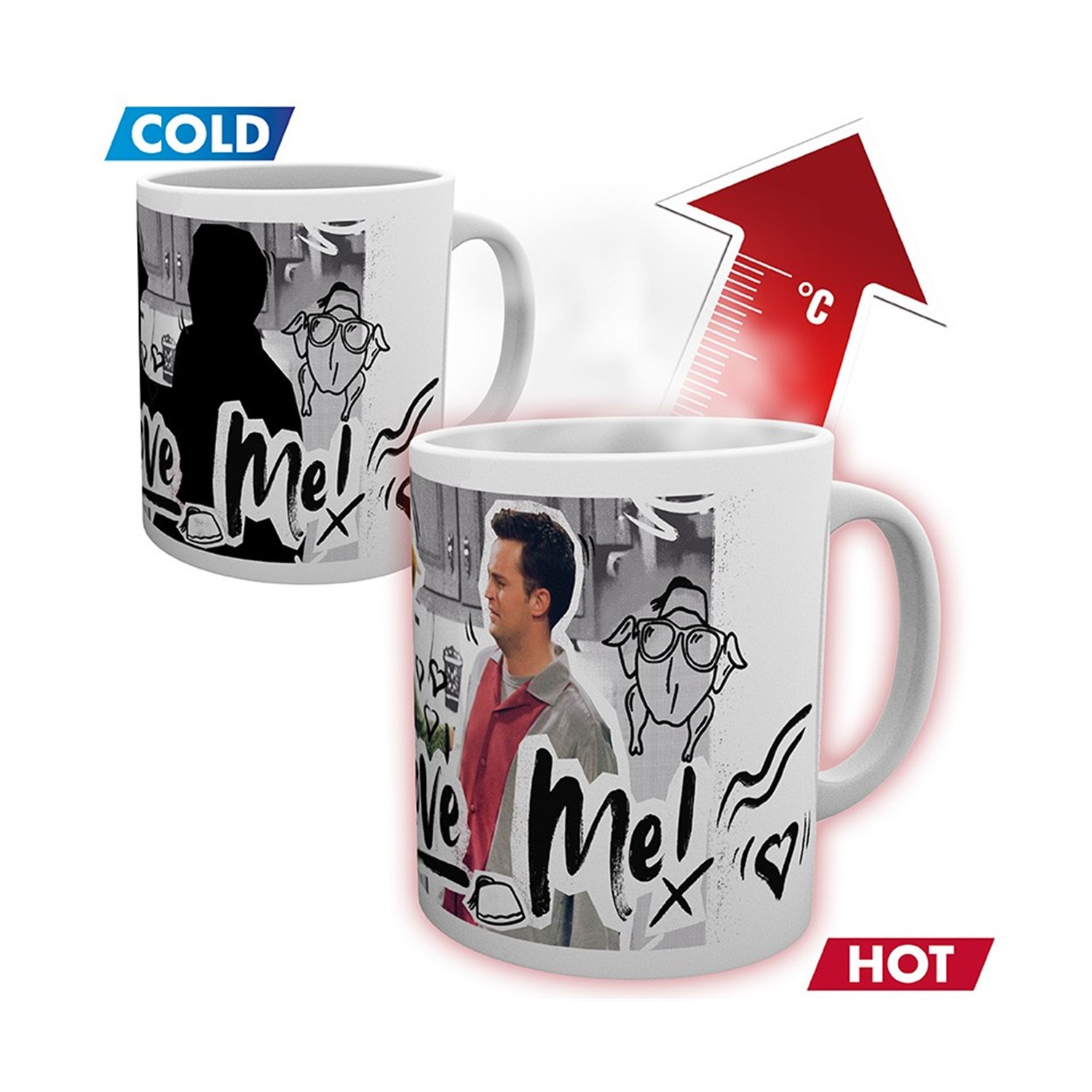 Abysse: Friends - You Love Me Heatchange Mug (320ml) (MGH0135)