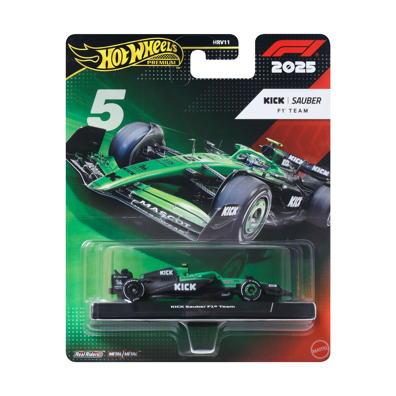 Mattel Hot Wheels Premium: F1 – Kick Sauber F1 Team Vehicle (JKD89)