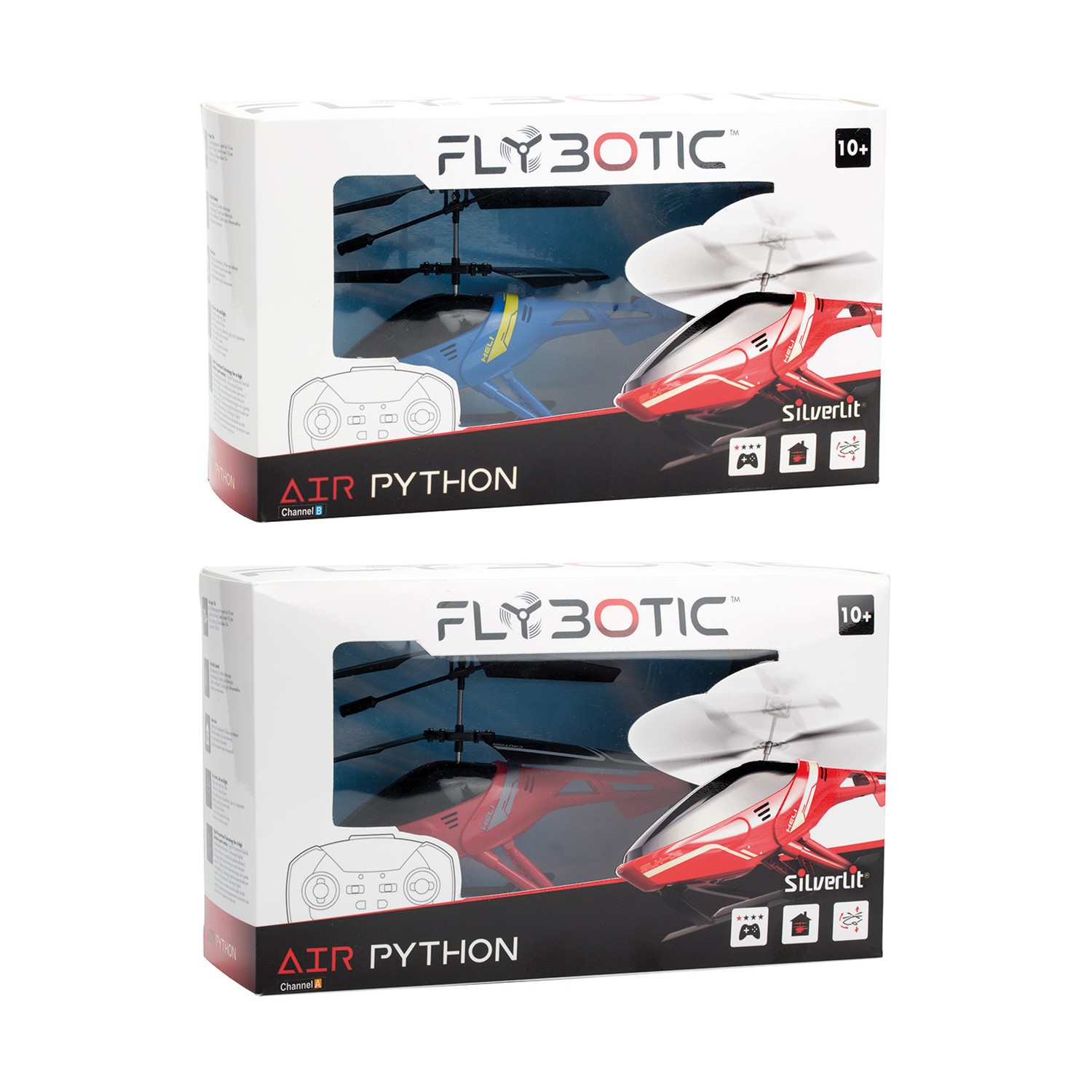 AS Silverlit: Flybotic - Remote Control Helicopter - Air Python (Blue Color) (7530-84788)