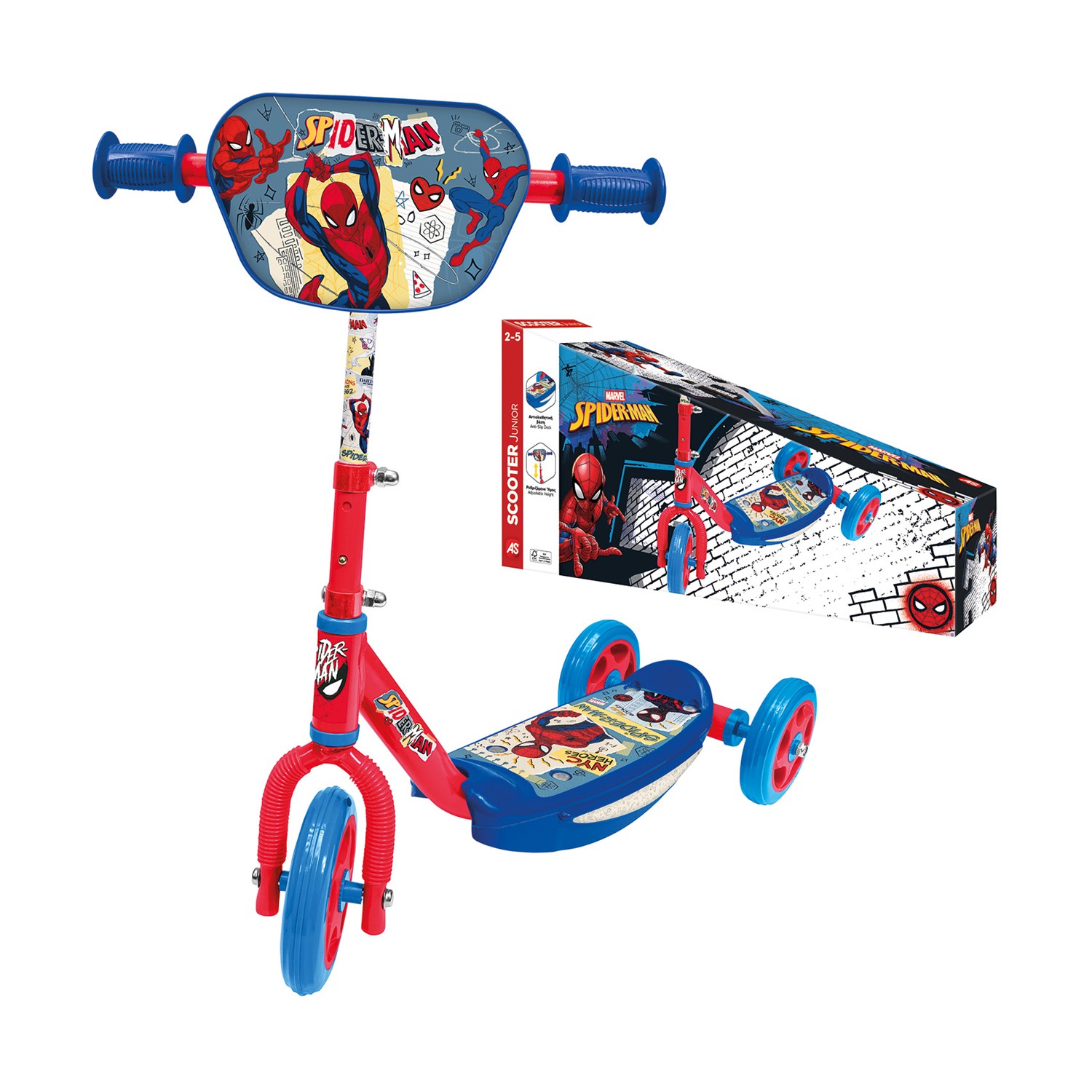 AS Wheels Marvel: Scooter Junior - Spider-Man (5004-50280)