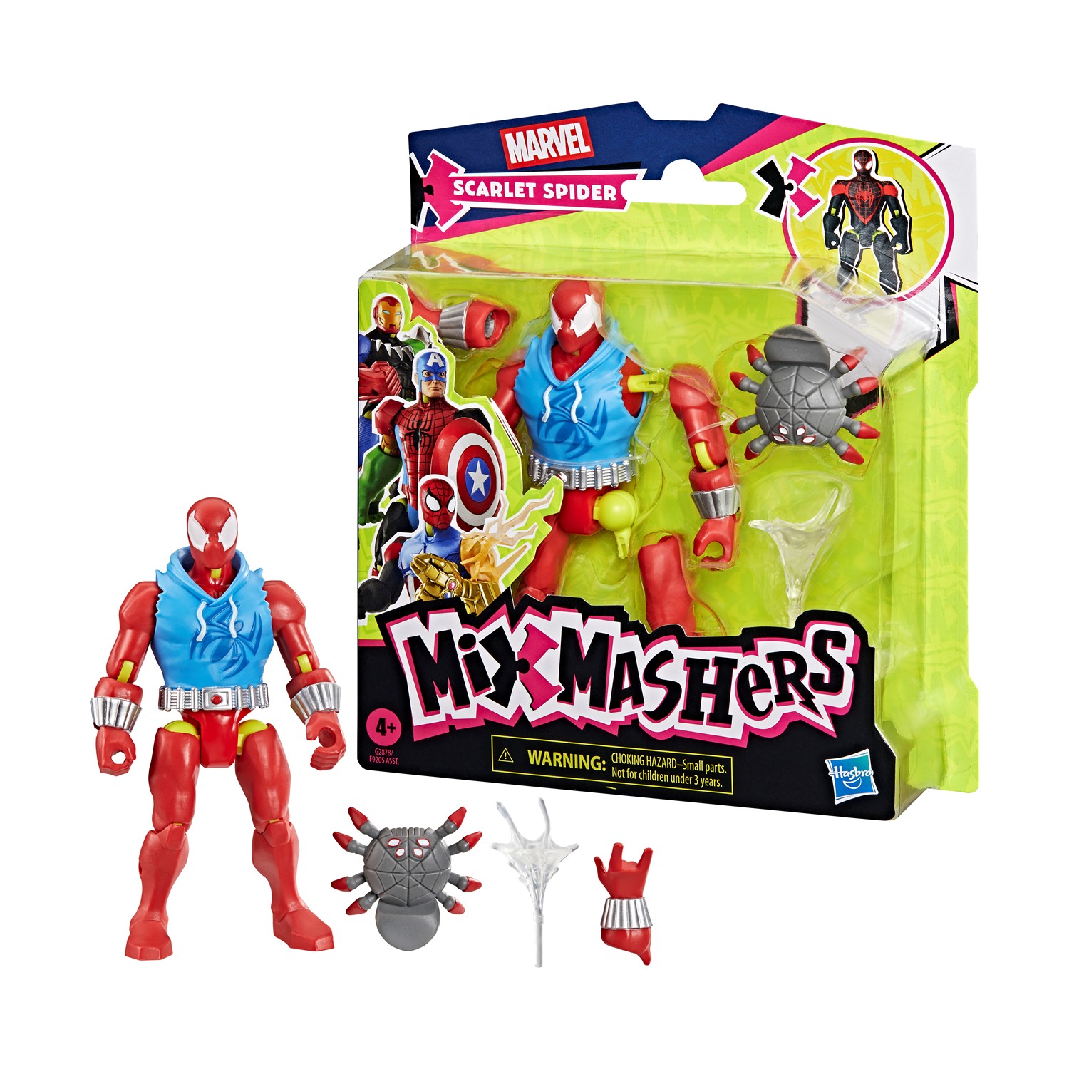 Hasbro Marvel Spider-Man: Mixmashers - Scarlet Spider Action Figure (G2878)