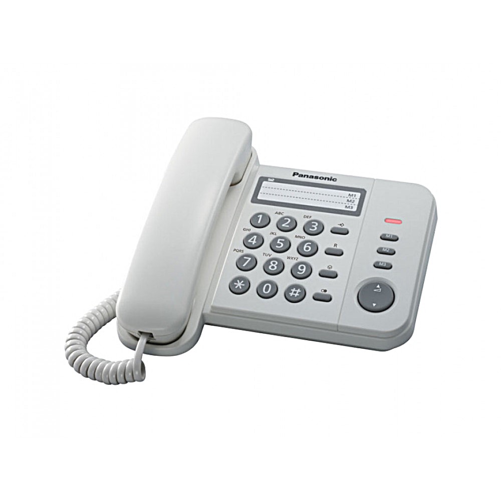 Σταθερό Ψηφιακό Τηλέφωνο Panasonic KX-TS520EX2W Λευκό