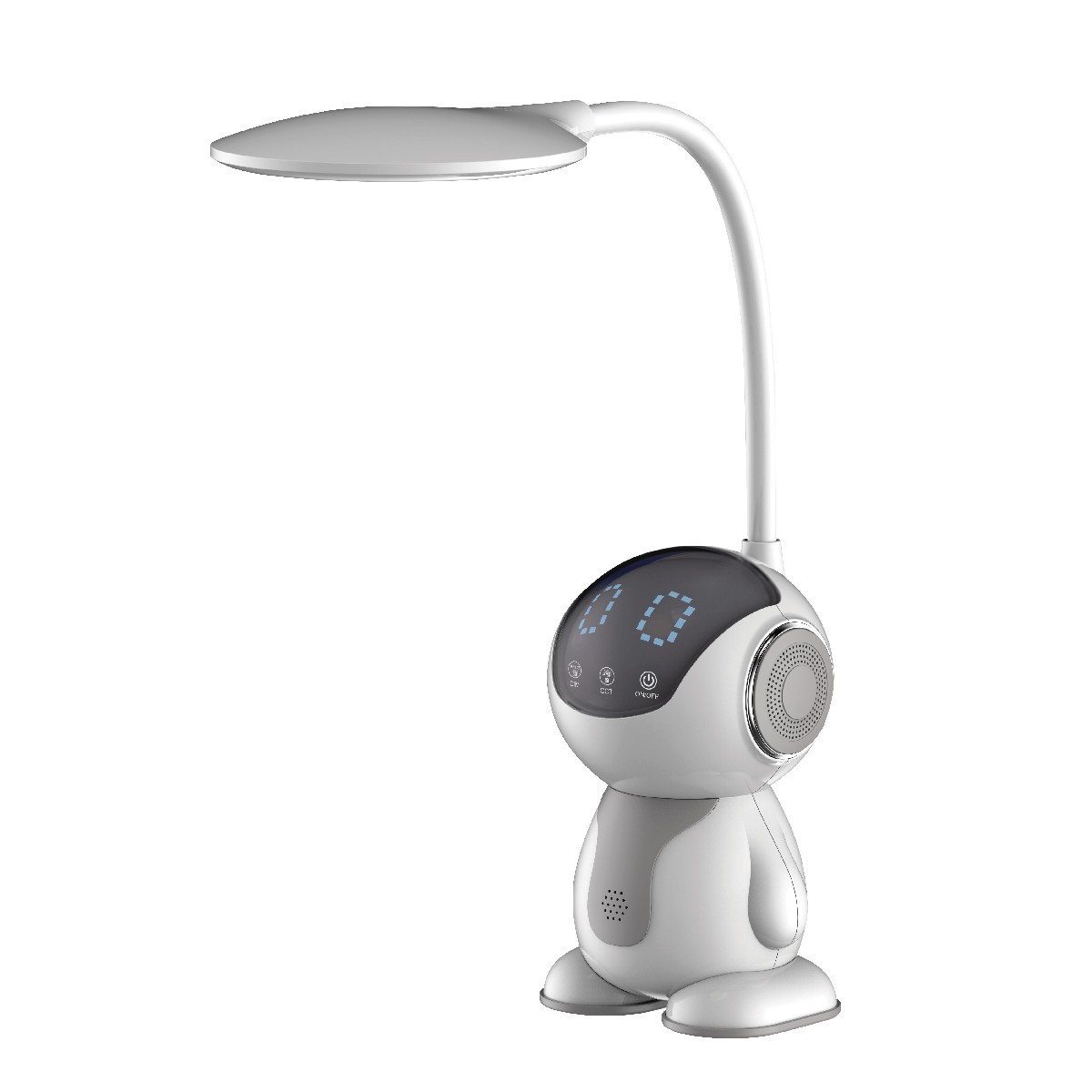 Φωτιστικό με Λάμπα LED Maxcom ML4900 Astral 500 Lumens IP20 με 3 Επίπεδα Φωτεινότητας και Πλήκτρα Αφής Γκρι-Λευκό