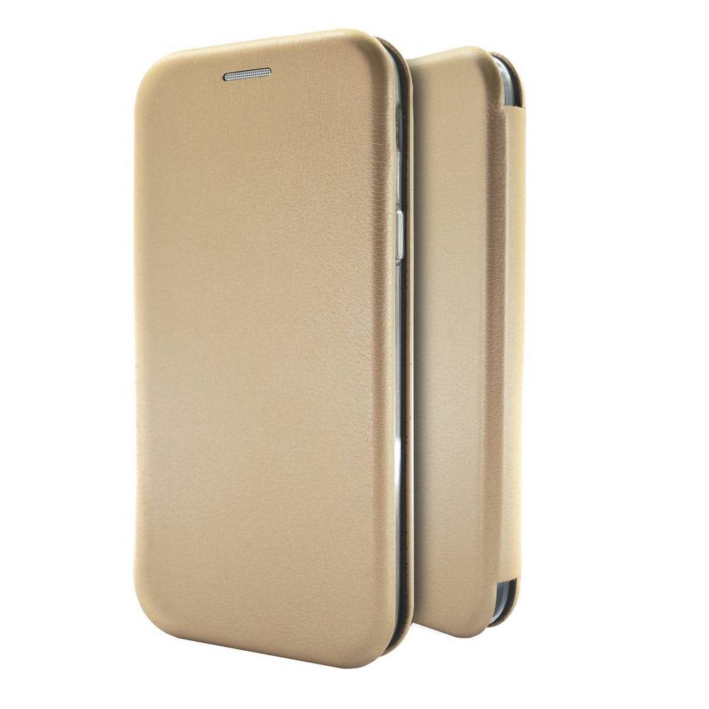 Θήκη Book Ancus Magnetic Curve για Xiaomi Redmi Note 10 Redmi Note 10S TPU Χρυσό