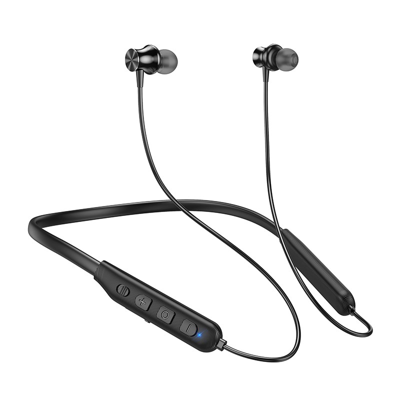 Bluetooth Hands Free Hoco ES64 Easy Sound Magnetic Neckband Hi-Fi v5.3 200mAh Μαύρο