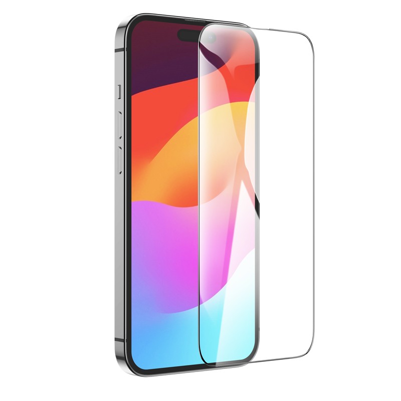 Tempered Glass Hoco Premium Series G14 0.33mm HD Full Screen Large Arc Edges Protection HD 3D για Apple iPhone 15 Pro Σετ 10τεμ.