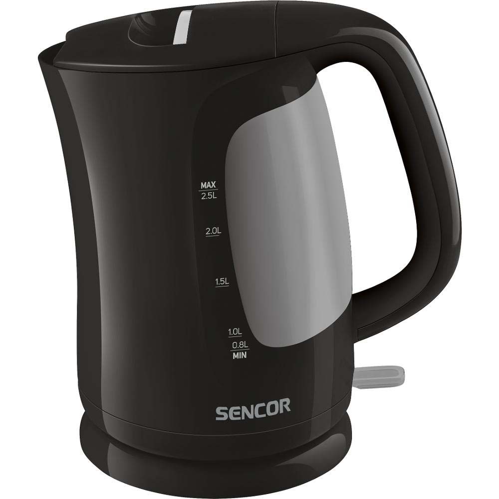 Βραστήρας με Διπλή Ένδειξη Στάθμης 2,5lt 2200W Sencor SWK 2511BK Μαύρο