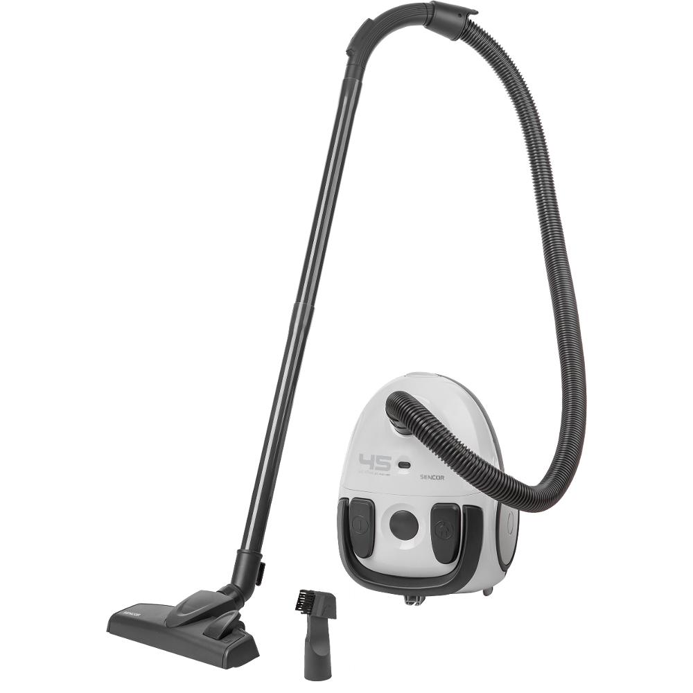Ηλεκτρική Σκούπα ECO 850W Yψηλής Aπόδοσης με Σακούλα Sencor SVC 45WH-EUE3 Λευκή