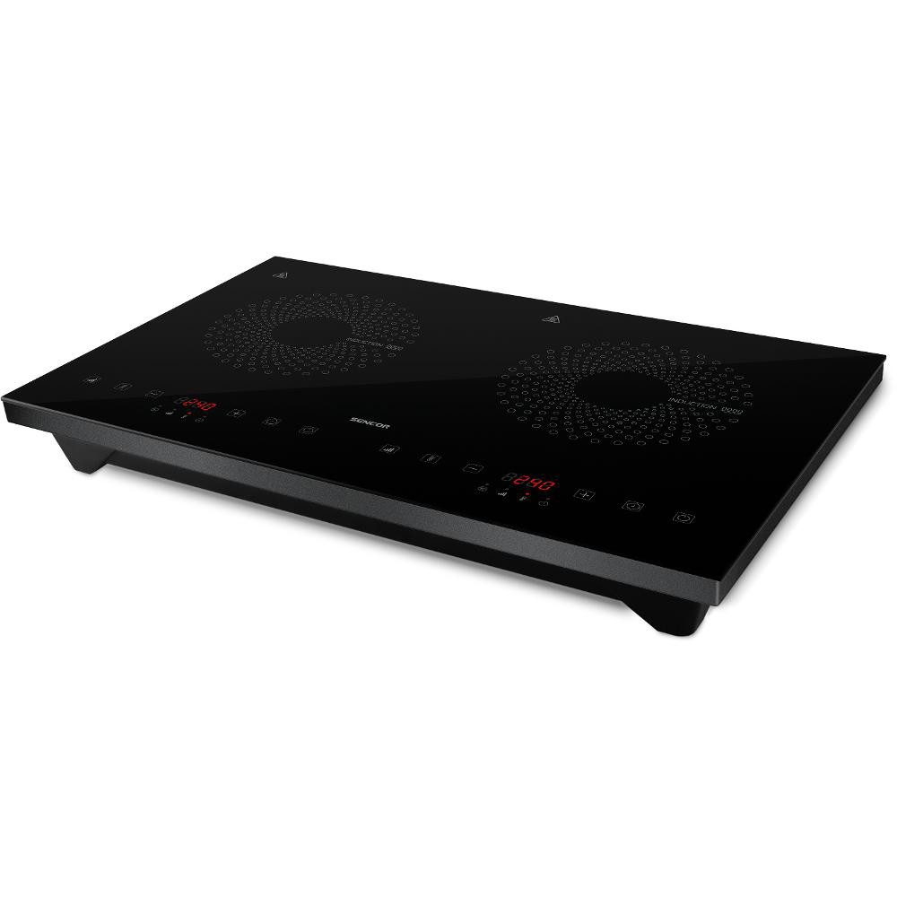 Φορητή Επαγωγική Εστία Sencor SCP 4601GY Διπλή TouchControl 3400W 12-26cm Μαύρη