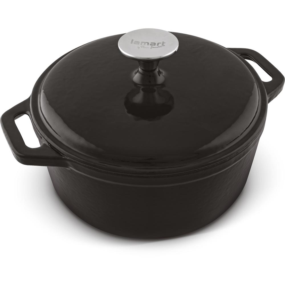 Κατσαρόλα IRON από Μαντέμι 21,5cm 2,3lt Lamart LT1208 Μαύρο