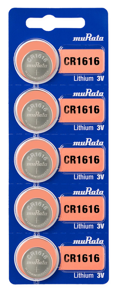 MURATA μπαταρίες λιθίου CR1616, 3V, 5τμχ