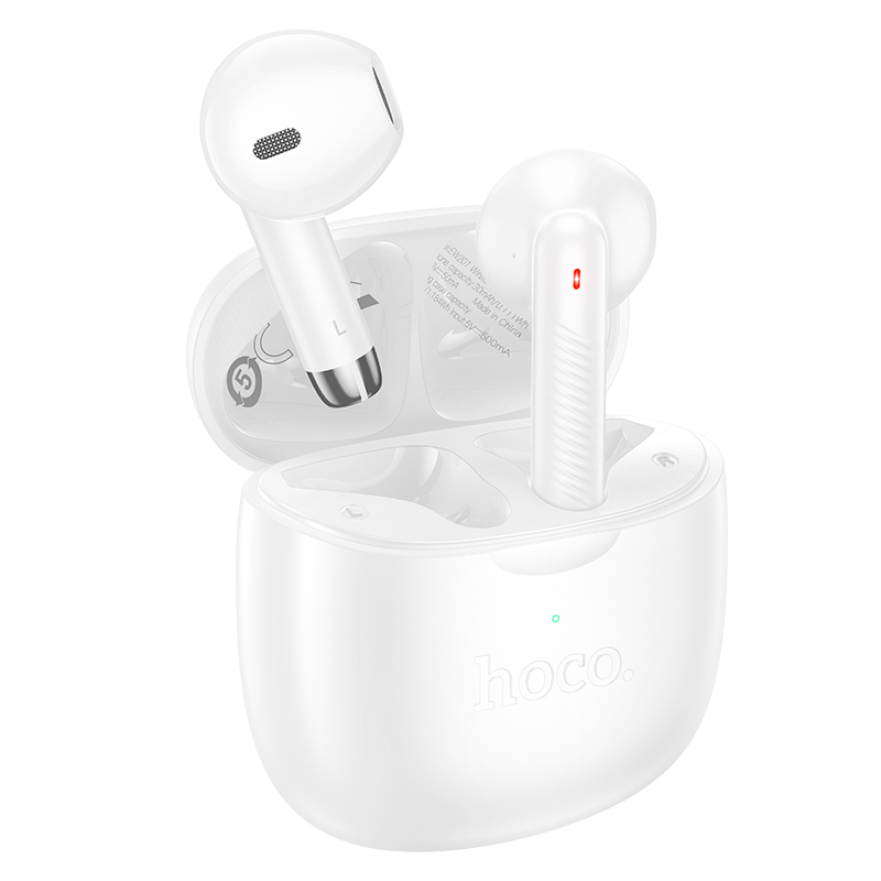 Wireless Hands Free Hoco EW201 Graceful V5.3 320mAh Συμβατό με Master/Slave Εναλλαγή και 4  Ώρες Ομιλίας Λευκά