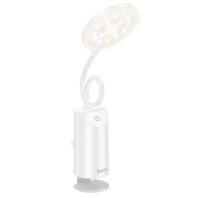 Φωτιστικό Γραφείου Hoco HX10 2W 200 Lumens με Ρυθμιζόμενες Γωνίες Φωτισμού και 2 Ρυθμίσεις Φωτός Λευκό