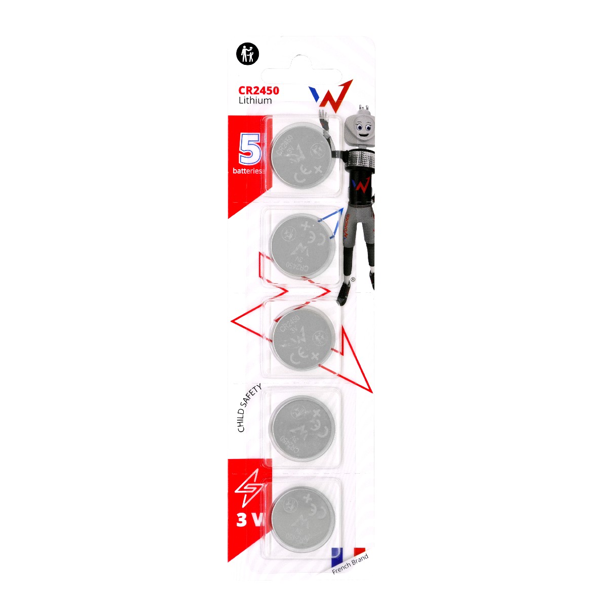 Buttoncell Lithium Wonder CR2450 3V Τεμ. 5