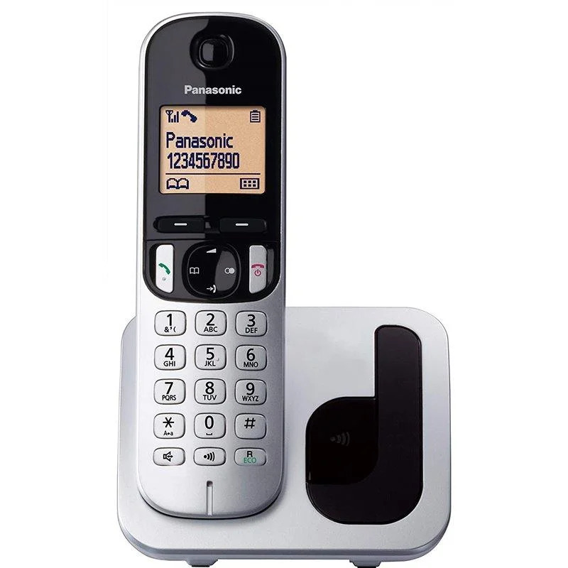 Ασύρματο Ψηφιακό Τηλέφωνο Panasonic KX-TGC210 Ασημί EU