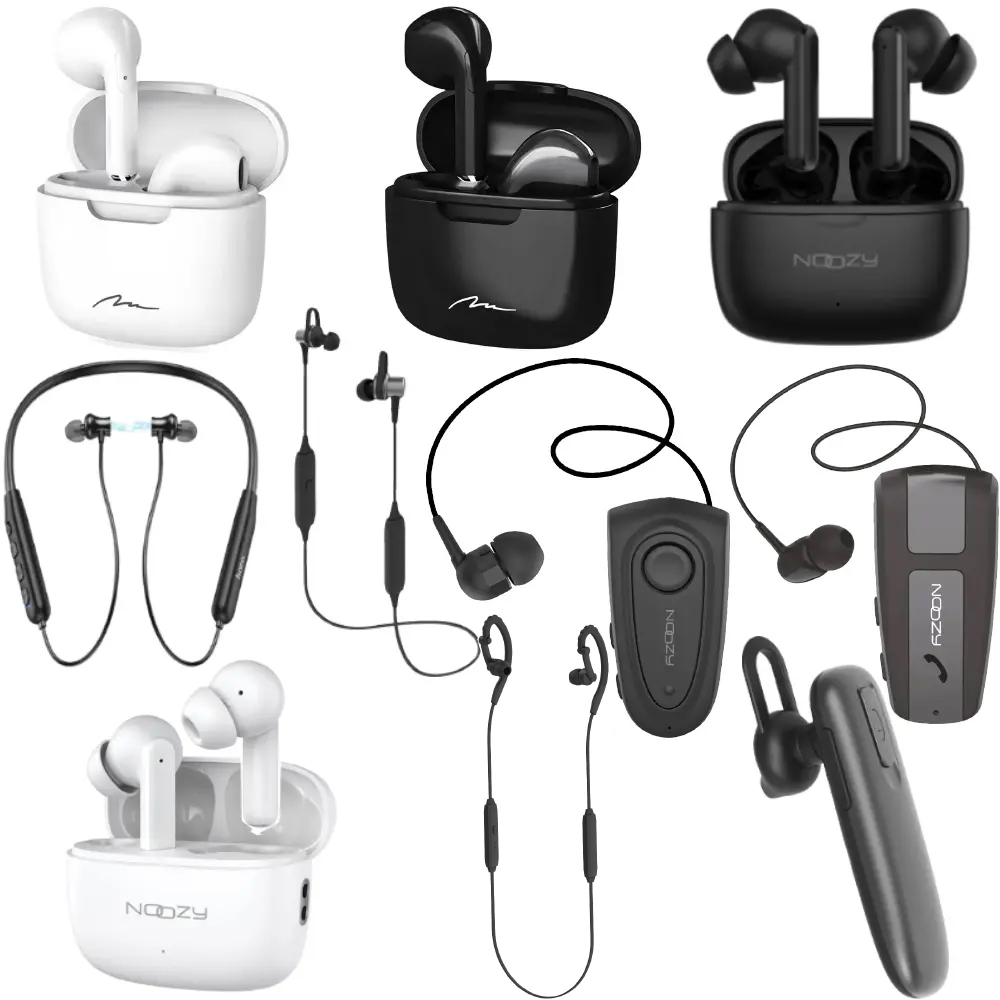 Σετ Bluetooth Hands Free Noozy BH40 BH41 BH55 BH67 BH68 BH80 Media-Tech MT3608K Hoco ES64 10τεμ.