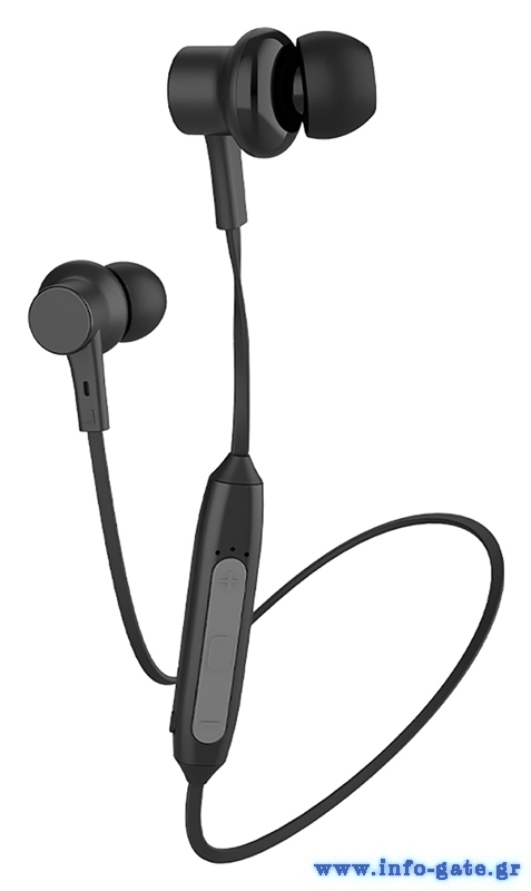 CELEBRAT earphones A20 με μαγνήτη, Bluetooth, 10mm, 70mAh, μαύρα