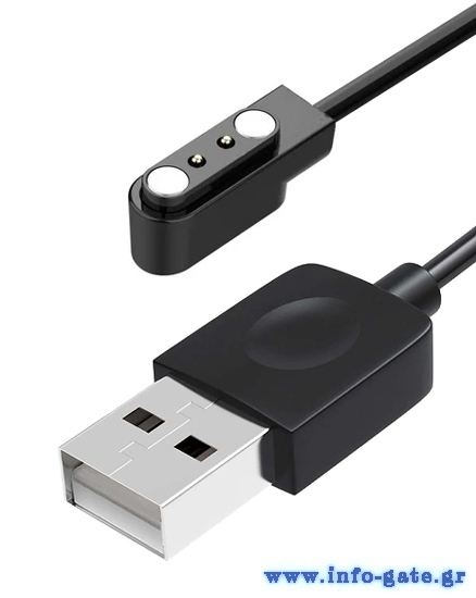 ZEBLAZE USB καλώδιο φόρτισης για smartwatch Btalk 3 GPS, μαύρο