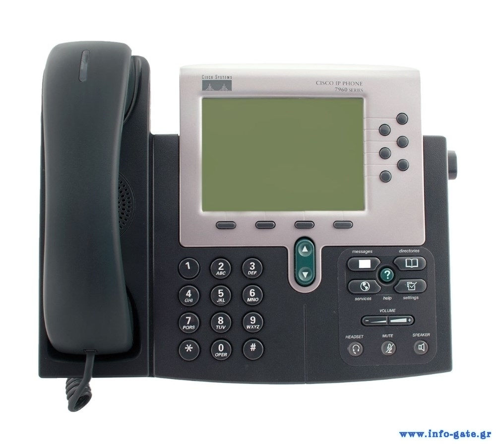 CISCO Used IP Phone 7960G, Dark Gray