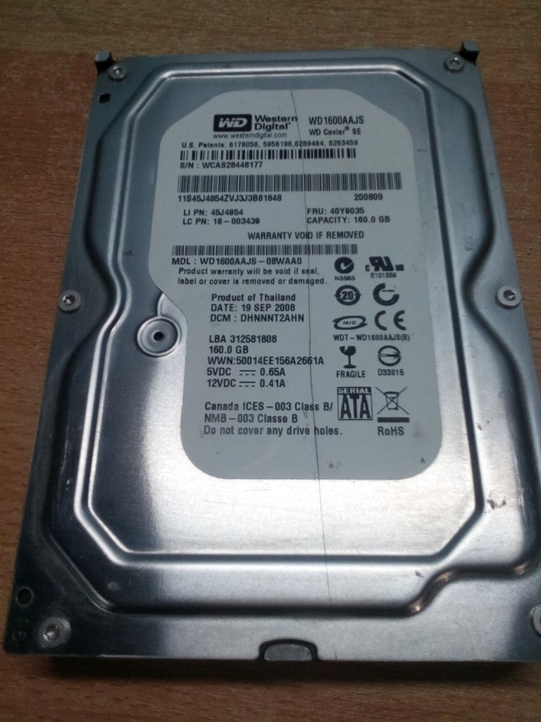 Western Digital WD1600AAJS 3.5