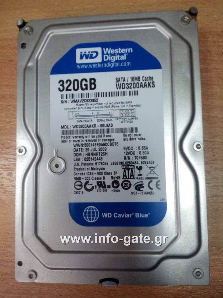 Western Digital Caviar WD3200AAKS-D0L9A0 SE16 320GB Internal 7200RPM 3.5