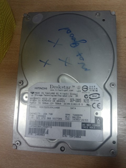 Hitachi Deskstar BA1254 7200RPM 164,7GB 3.5