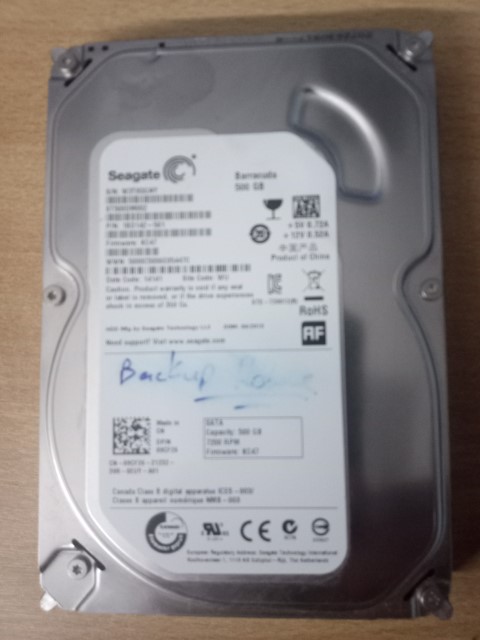 Used Seagate HDD 500GB ST500MD002 , 3.5