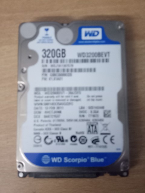 WD 320GB 5400RPM WD3200BEVT - 26A23T0 2,5