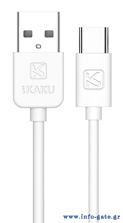 KAKUSIGA καλώδιο USB-C σε USB KSC-332, 2.4A, 480Mbps, 2m, λευκό