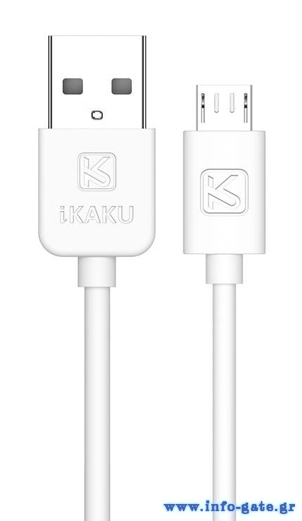 KAKUSIGA καλώδιο micro USB σε USB KSC-332, 2.4A, 480Mbps, 2m, λευκό