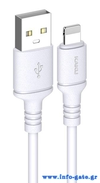 KAKUSIGA καλώδιο Lightning σε USB KSC-421, 2.8A, 480Mbps, 2m, λευκό