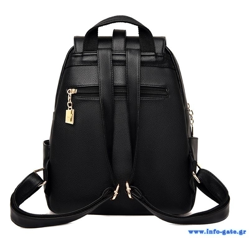 BALIDAISHU γυναικεία τσάντα πλάτης LBAG-0009, μαύρη