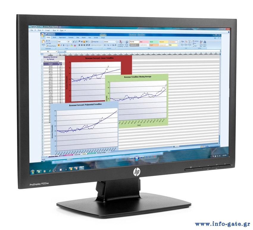 HP used οθόνη P222VA LED, 21.5