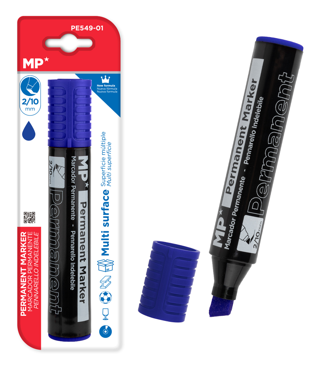 MP ανεξίτηλος μαρκαδόρος PE549-01, 2-10mm μύτη, μπλε