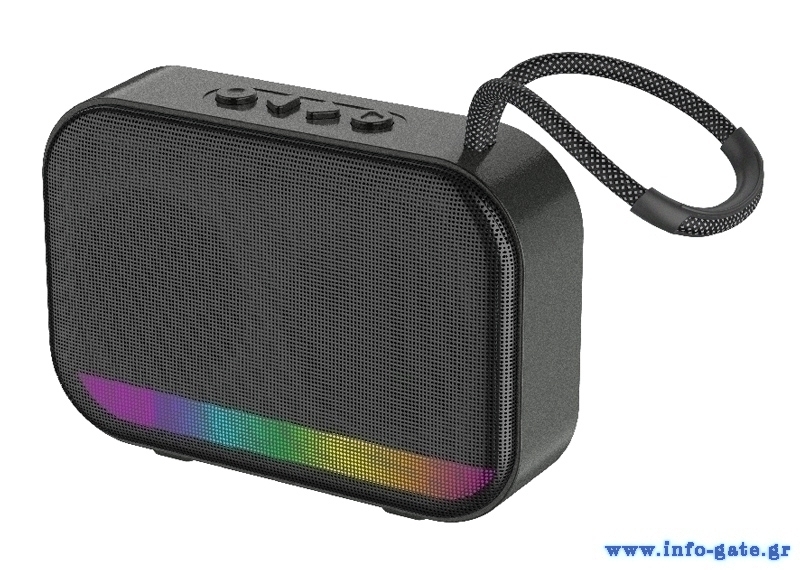 CELEBRAT φορητό ηχείο SP-21, 5W, Bluetooth, 1200mAh, μαύρο