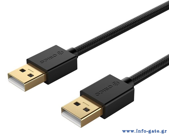 ORICO καλώδιο USB 2.0 U2-AA02, 480Mbps, 1.5m, μαύρο
