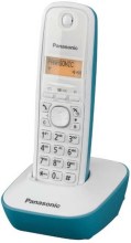 Ασύρματο Ψηφιακό Τηλέφωνο Panasonic KX-TG1611GRC Λευκό-Τυρκουάζ με Αναγνώριση Κλήσης, Λειτουργία Αφύπνισης και Φωτιζόμενη Οθόνη