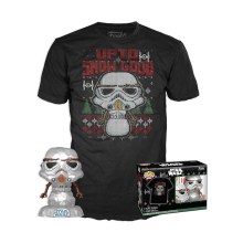 Funko Pop! & Tee (Adult): Star Wars - Holiday Stormtrooper (Metallic) Vinyl Figure & T-Shirt (M)