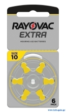 RAYOVAC μπαταρίες ακουστικών βαρηκοΐας 10MF, mercury free, 1.45V, 6τμχ