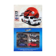 Mattel Hot Wheels Silver Series: Streets of Japan - Set of 6 (1:64) Vehicles (JLB23)