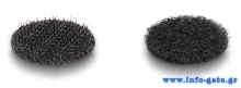 DELOCK αυτοκόλλητα τύπου Velcro 19088, στρόγγυλα, 20mm, μαύρο, 32 ζεύγη