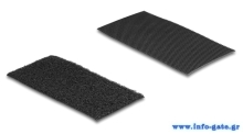 DELOCK αυτοκόλλητα τύπου Velcro 19105, 5x10cm, μαύρο, 10 ζεύγη