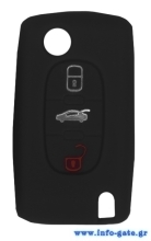 Θήκη κλειδιού για αυτοκίνητα Alfa Romeo 2012-01, εύκαμπτη, μαύρη