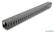 DELOCK cable management 22029, πλαστικό, 40x40mm, 1m, γκρι